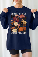UL240-E3171 Faithful In Every Season Graphic Long Sleeve Tee $13.75