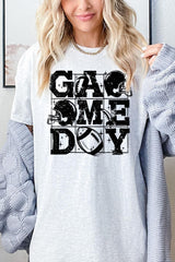 5000-E3073 Distressed Game Day Graphic Heavy Cotton Tee $9