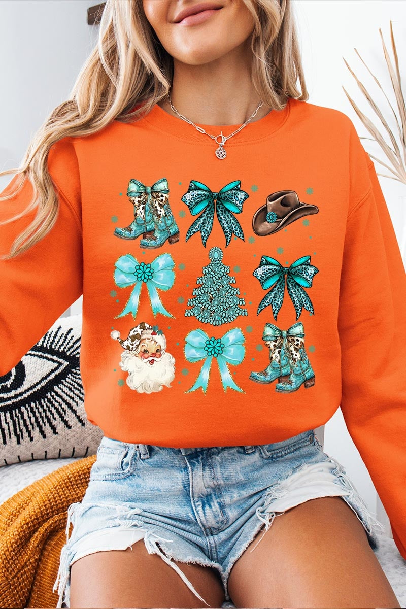 UL180-E3180 Western Christmas Graphic Sweatshirt $20
