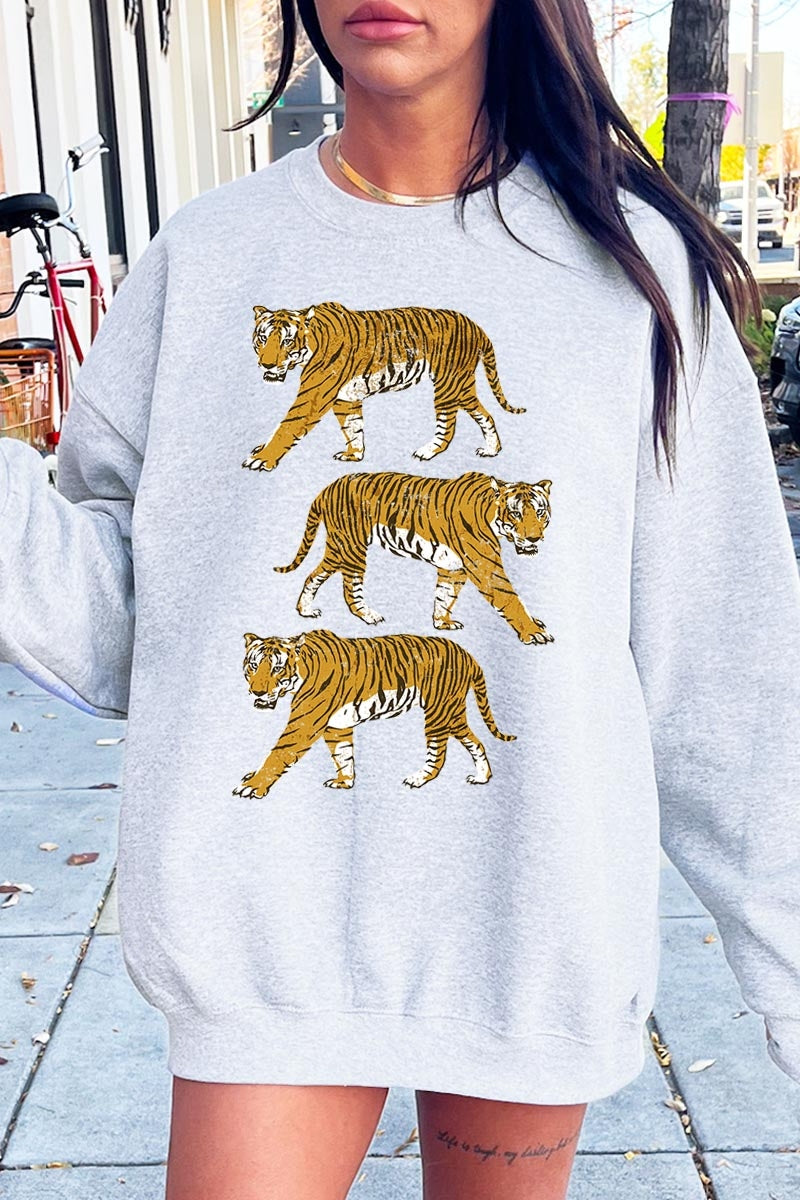 UL180-E3104 Retro Tigers Graphic Sweatshirt $20