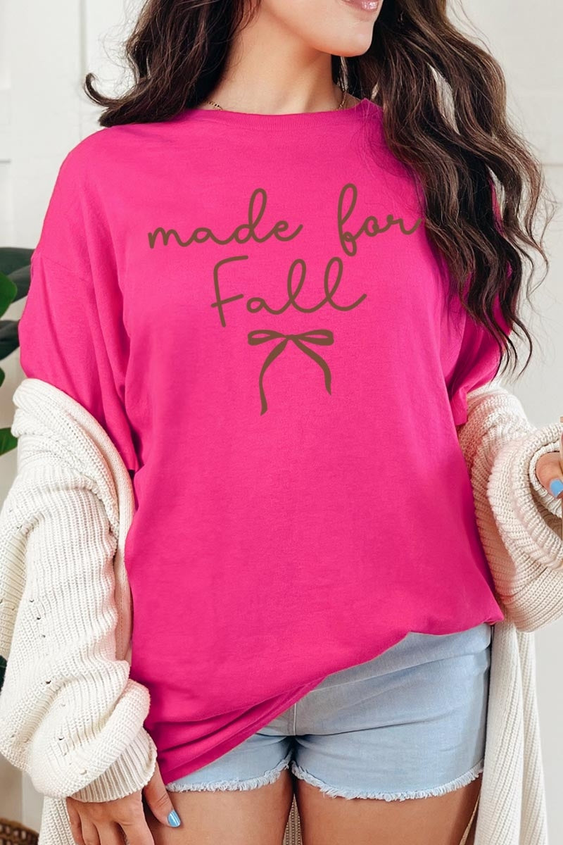 5000P-E3151 Made For Fall Graphic Plus Heavy Cotton Tee $12.75