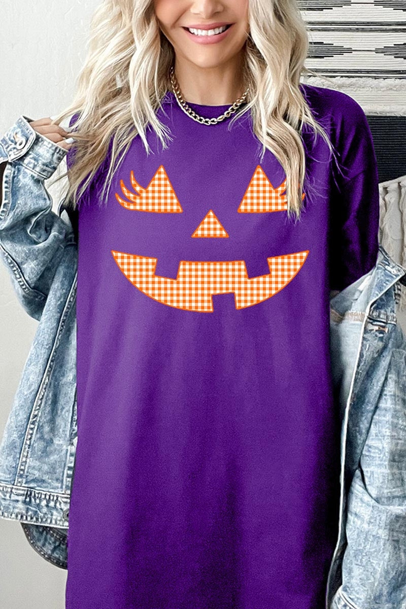 5000-E3148 Cute Pumpkin Halloween Graphic Heavy Cotton Tee $9