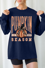 UL240-E3145 Pumpkin Season Graphic Long Sleeve Tee $13.75