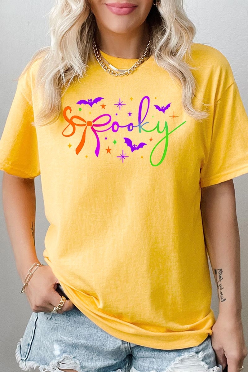 5000P-E3109 Spooky Halloween Graphic Plus Heavy Cotton Tee $12.75