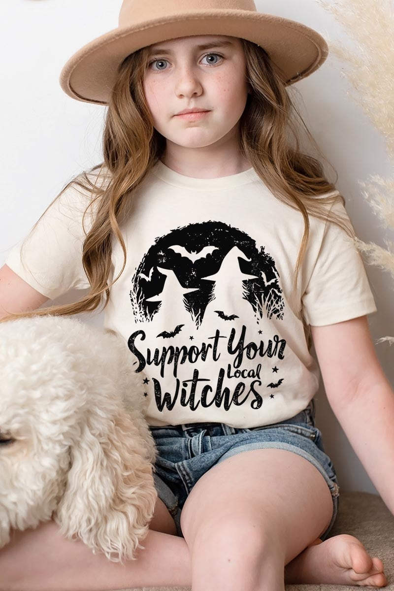 US3001Y-E3161Z Local Witches Halloween Kids Graphic Tee $11