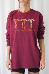 UL240P-E3111 Grateful Thankful Blessed Plus Long Sleeve Tee $17