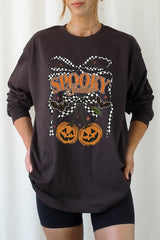 UL240-E3085 Pumpkin Cherries Graphic Long Sleeve Tee $13.75