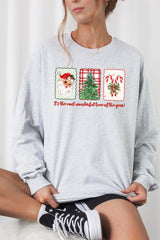 UL240-E3201 Most Wonderful Time Graphic Long Sleeve Tee $13.75