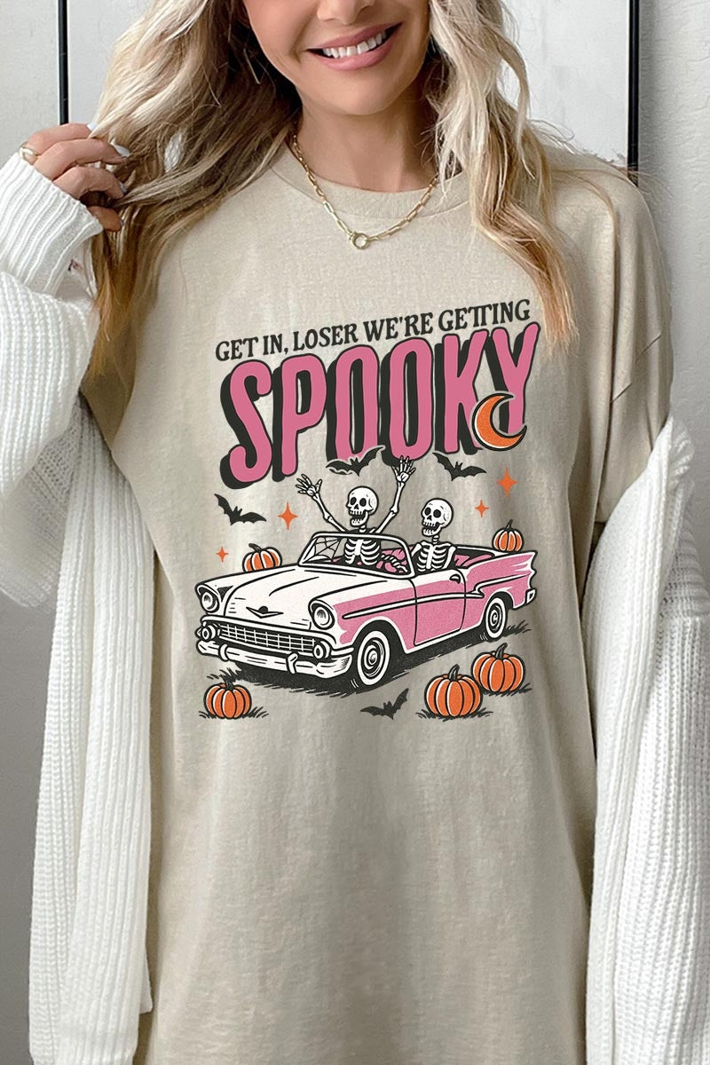 5000-E3142 Spooky Skeleton Graphic Heavy Cotton Tee $9