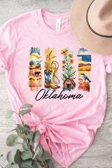 US3001P-E3061OK Oklahoma State Brushstroke Graphic Plus Tee $16