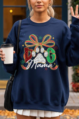 UL180P-E3194 Dog Mama Christmas Paw Graphic Plus Sweatshirt $25
