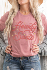 US3001P-E3199 Howdy Santa Graphic Plus Tee $16