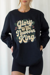 UL240P-E3220 Glory to the Newborn King Graphic Plus Long Sleeve Tee $17
