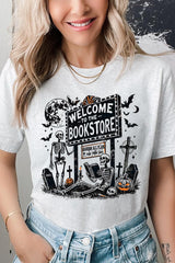 US3001-E3122 Bookstore Halloween Graphic Tee $12.5