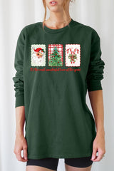 UL240-E3201 Most Wonderful Time Graphic Long Sleeve Tee $13.75