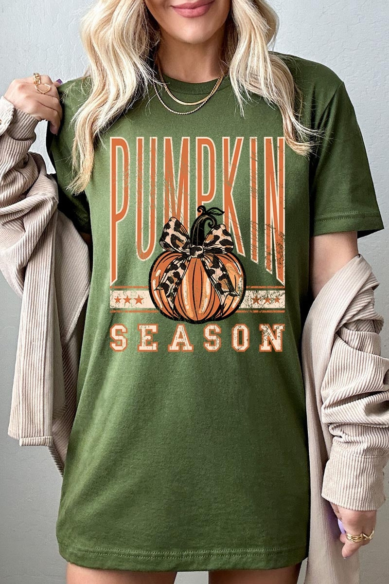 US3001P-E3145 Pumpkin Season Graphic Plus Tee $16
