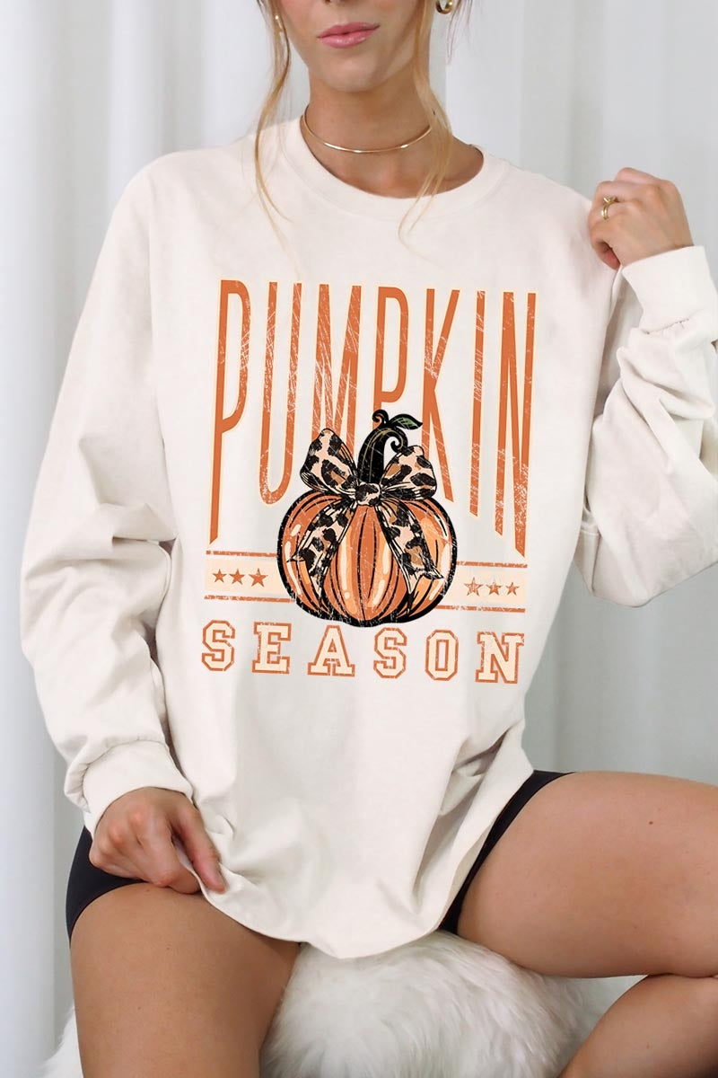 UL240P-E3145 Pumpkin Season Graphic Plus Long Sleeve Tee $17