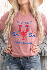 US3001-E3069 Cin Cin Lobster Celebration Graphic Tee $12.5