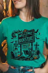 US3001P-E3122 Bookstore Halloween Graphic Plus Tee $16