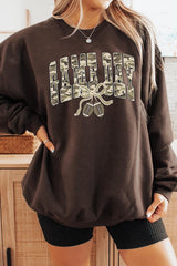 UL180-E3131 Football Game Day Camo Graphic Sweatshirt $20