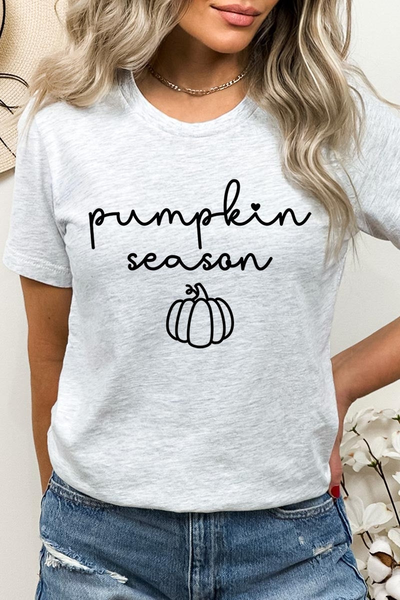 US3001P-E3152 Pumpkin Season Graphic Plus Tee $16