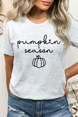 US3001-E3152 Pumpkin Season Graphic Tee $12.5