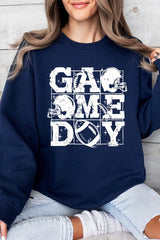 UL180P-E3073 Distressed Game Day Graphic Plus Sweatshirt $25