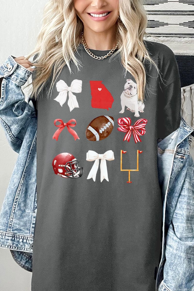 5000-E3080 Georgia Football Graphic Heavy Cotton Tee $9