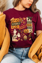 US3001-E3084 Halloween collage Graphic Tee $12.5