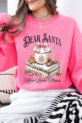 UL180-E3205 Dear Santa Books Graphic Sweatshirt $20