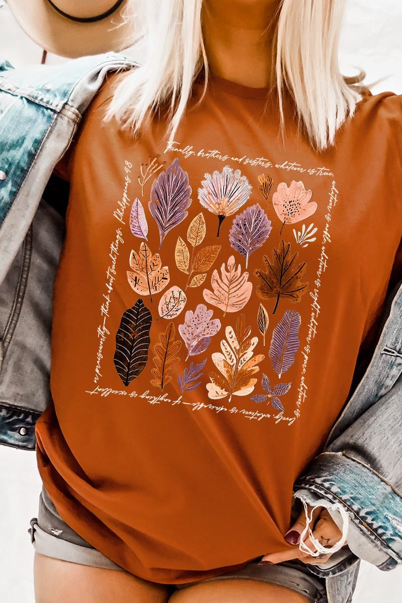 US3001-E3147 Christian Fall Graphic Tee $12.5
