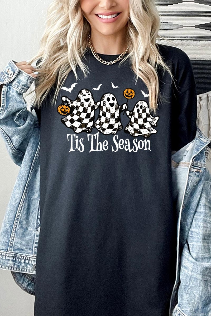 5000-E3124 Retro Ghosts Graphic Heavy Cotton Tee $9