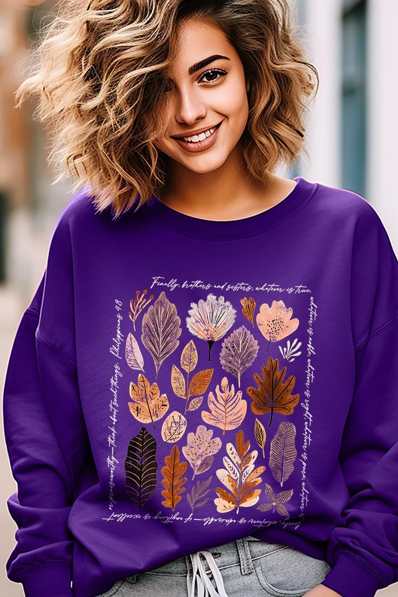 UL180P-E3147 Christian Fall Graphic Plus Sweatshirt $25