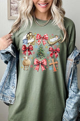 5000-E3219 Nativity Scene Christmas Graphic Heavy Cotton Tee $9