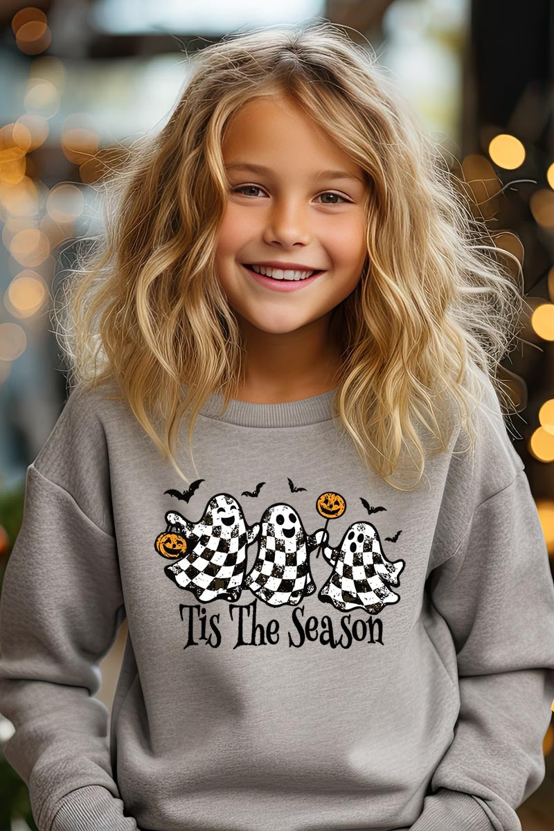 UL180B-E3124Z Retro Ghosts Kids Graphic Sweatshirt $20
