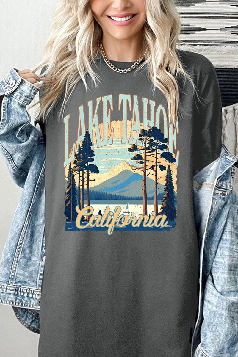 5000-E3059 Lake Tahoe Graphic Heavy Cotton Tee $9