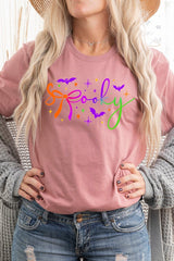 US3001P-E3109 Spooky Halloween Graphic Plus Tee $16