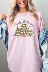5000-E3185 Howdy Christmas Graphic Heavy Cotton Tee $9