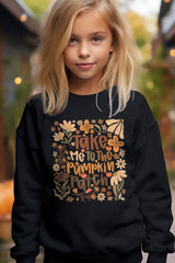 UL180B-E3136Z Take Me To The Pumpkin Patch Kids Graphic Sweatshirt $20