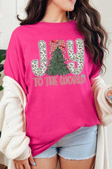 5000-E3213 Joy to the World Graphic Heavy Cotton Tee $9