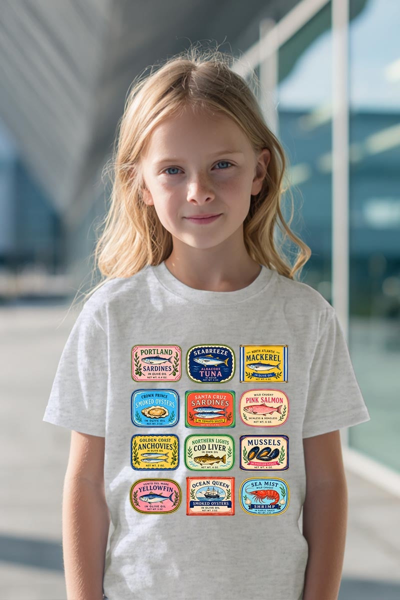 5000B-E3484Z Sardines Market Kids Graphic Heavy Cotton Tee $8.5