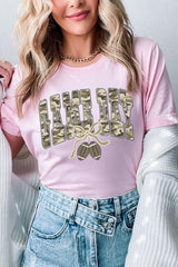 US3001-E3131 Football Game Day Camo Graphic Tee $12.5