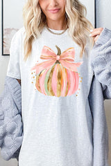 5000P-E3083 Brushstroke Pumpkin Graphic Plus Heavy Cotton Tee $12.75