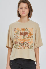 CTS-E3136 Take Me To The Pumpkin Patch Relaxed Crop Top $11