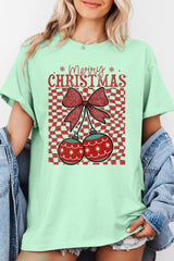 5000P-E3196 Cherry Ornament Christmas Graphic Plus Heavy Cotton Tee $12.75