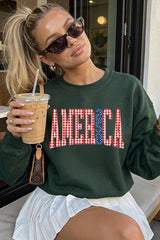 UL180-E3468 God Bless USA Graphic Sweatshirt $20