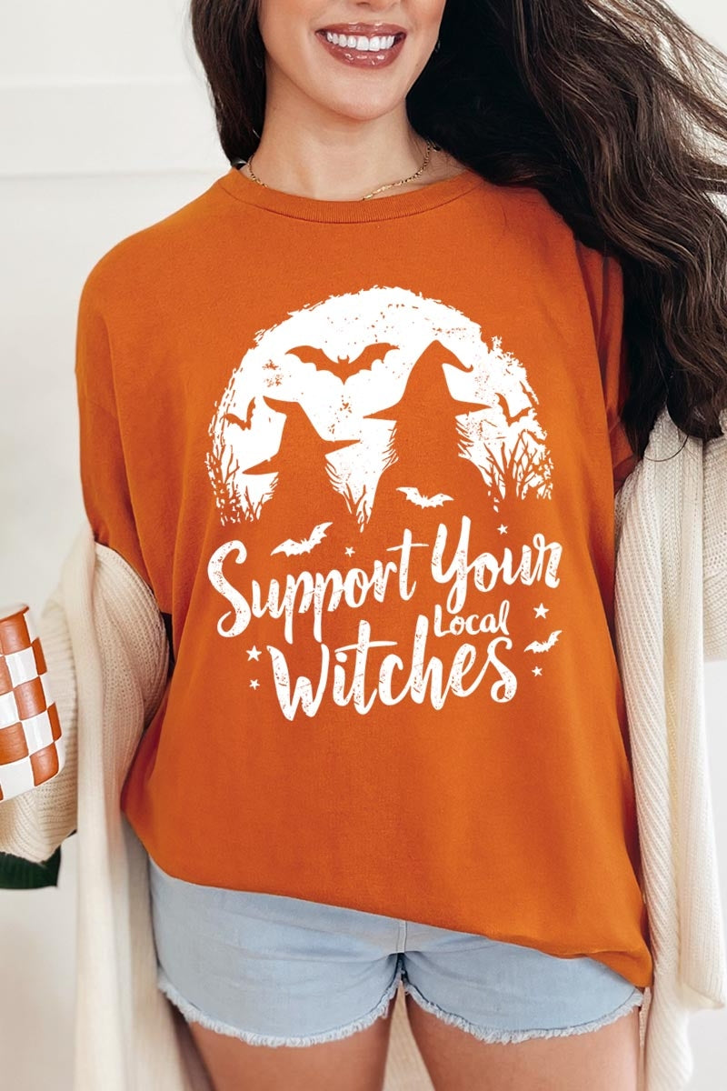 5000-E3161 Local Witches Halloween Graphic Heavy Cotton Tee $9