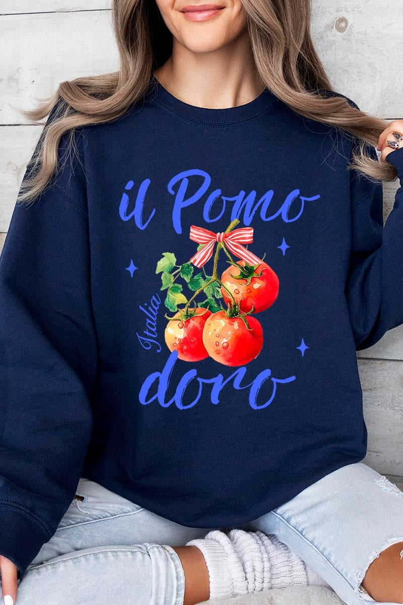 UL180-E3070 Il Pomodoro Tomato Art Graphic Sweatshirt $20