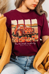 US3001-E3172 Harvest Is Plenty Graphic Tee $12.5
