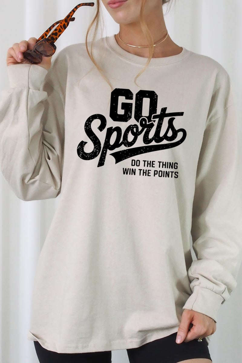 UL240P-E3103 Go Sports Graphic Plus Long Sleeve Tee $17